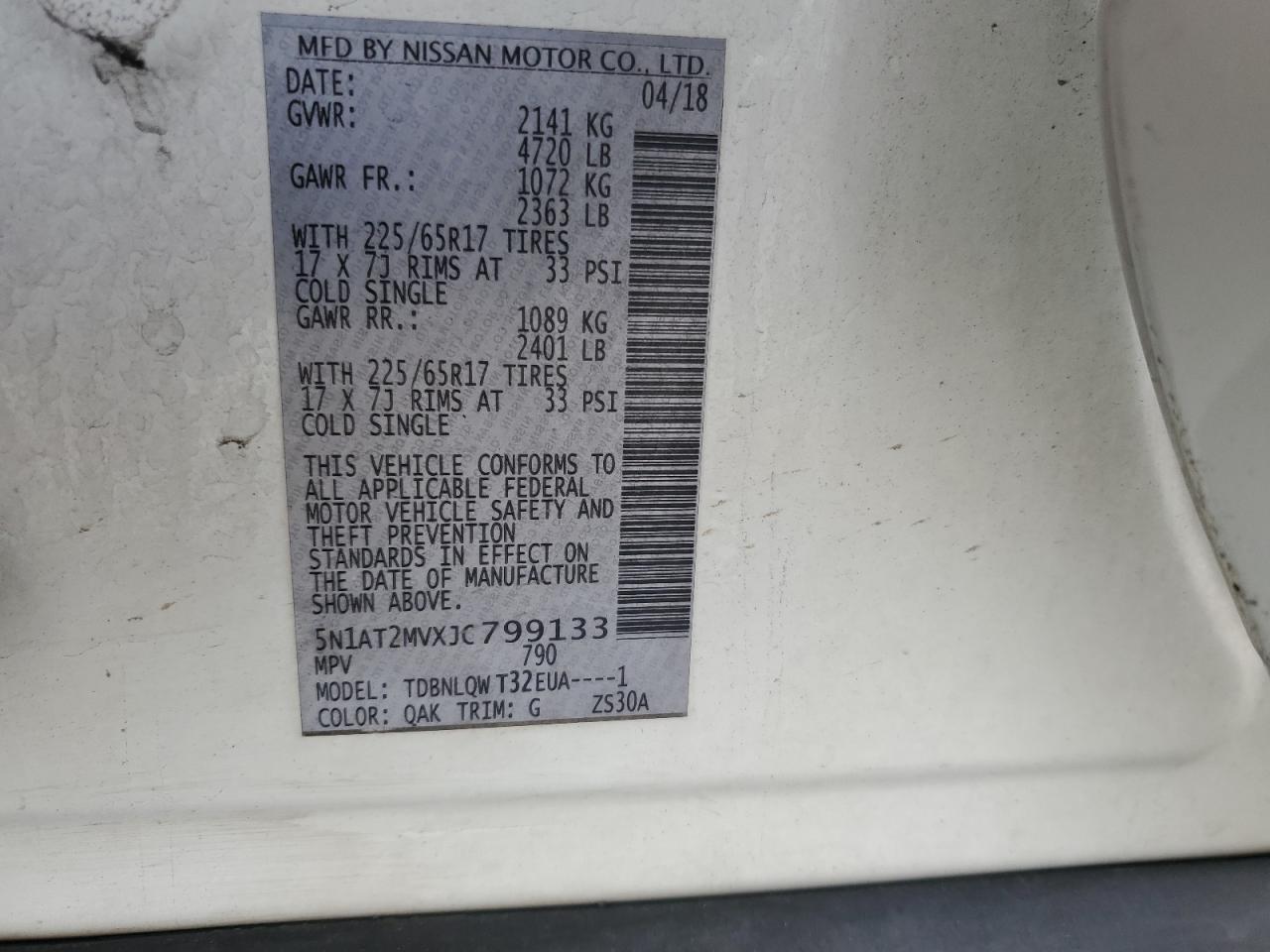 Nissan Rogue S Image 7