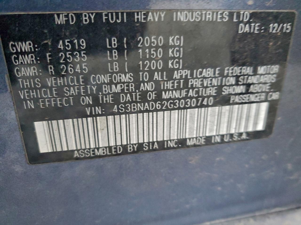 Subaru Legacy 2.5i Premium Image 12