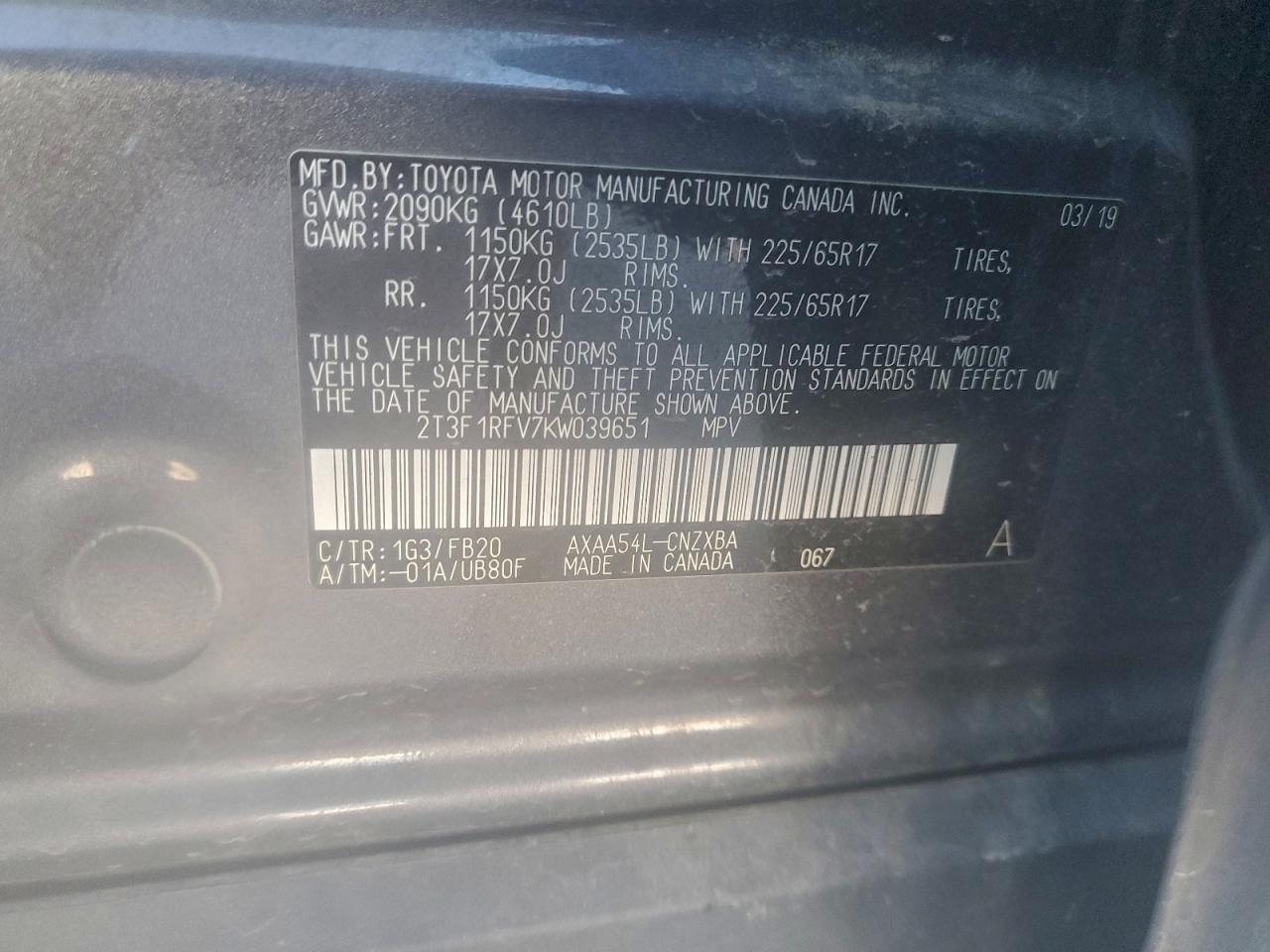 Toyota RAV4 Le Image 9