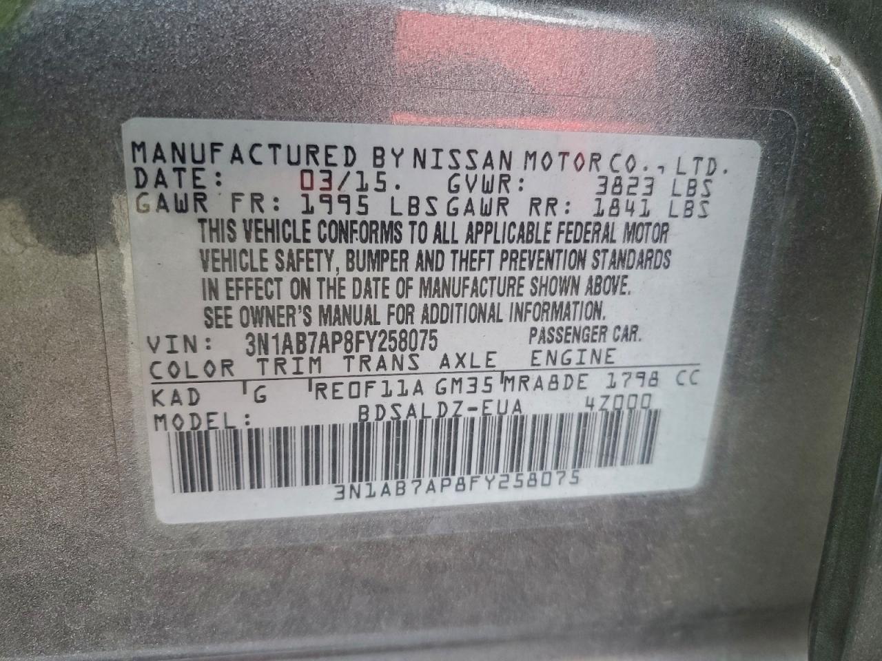 Nissan Sentra S Image 9