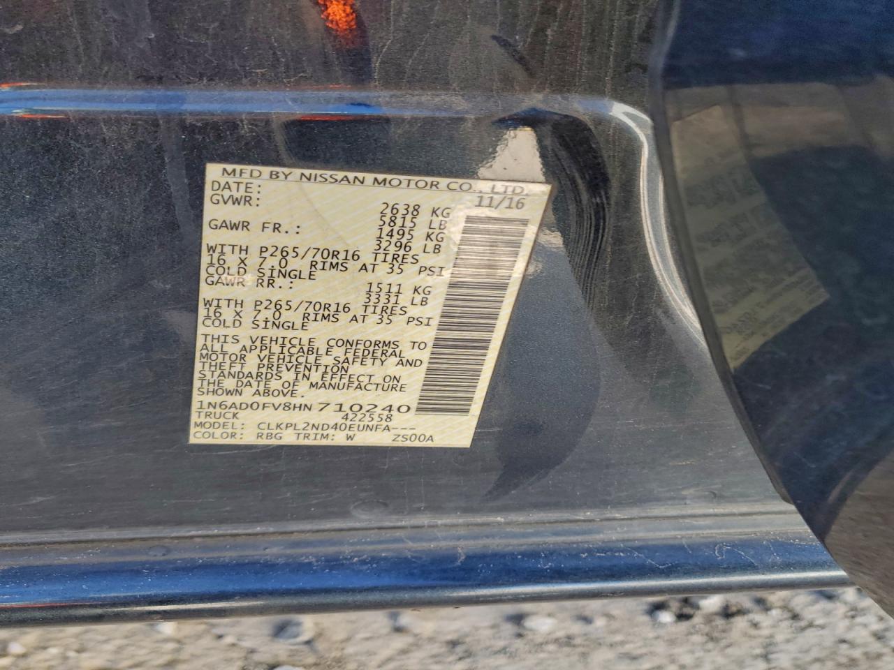 Nissan Frontier Sv Image 11